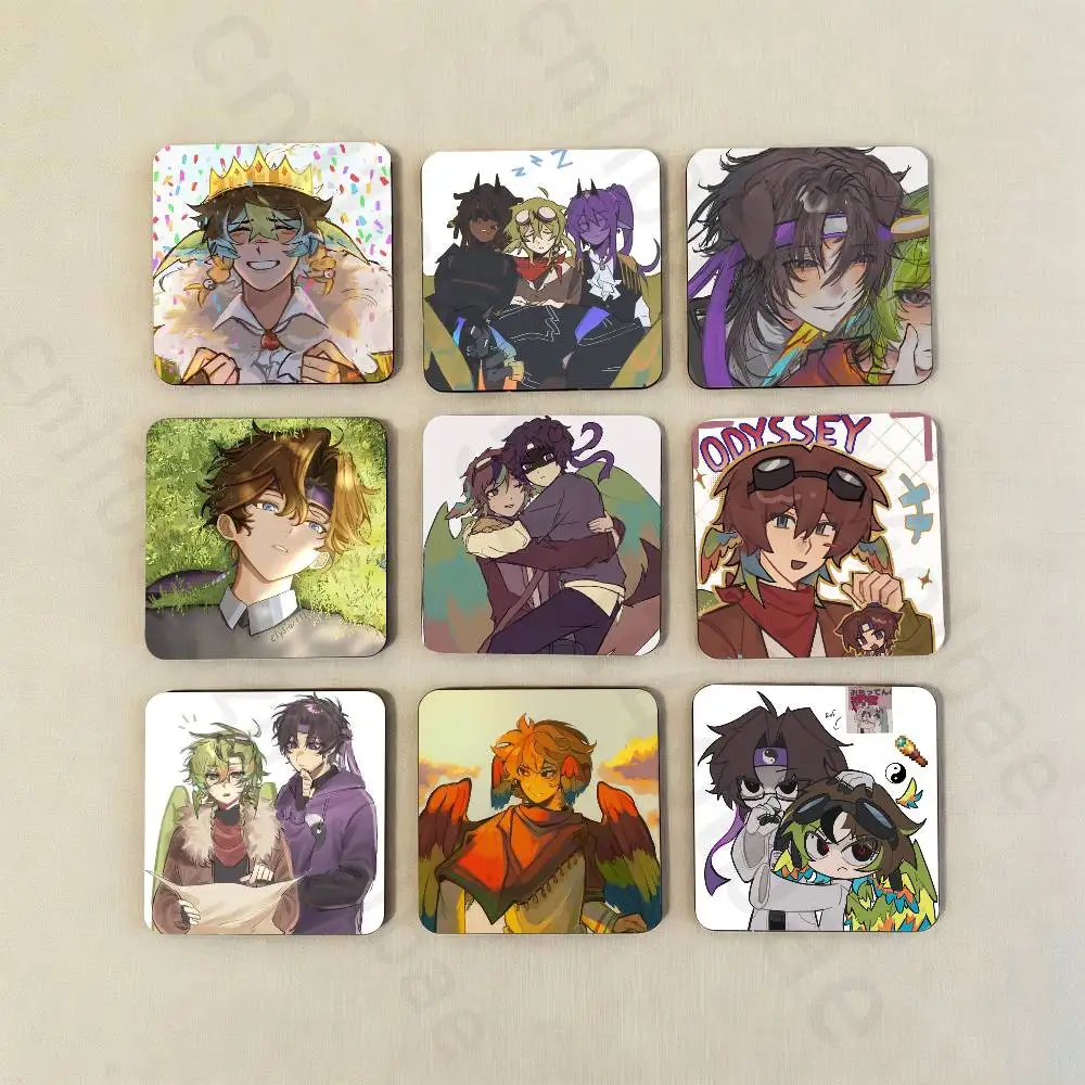 Parrotx2 W-Wifies Fridge Magnets Magnetic Refrigerator Memorial Gifts For Kitchen Office Locker Travel Home Deco