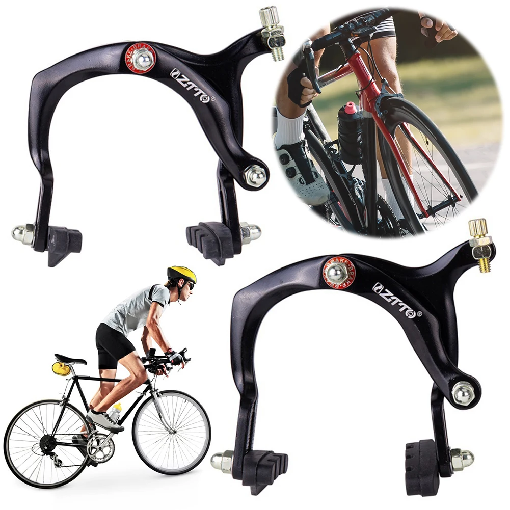 Bicycle Side Pull Brake Aluminum Alloy Cycling Front Rear Friction Wheel Brake Bike Brakes Calipers Set for Most Road Bicycle