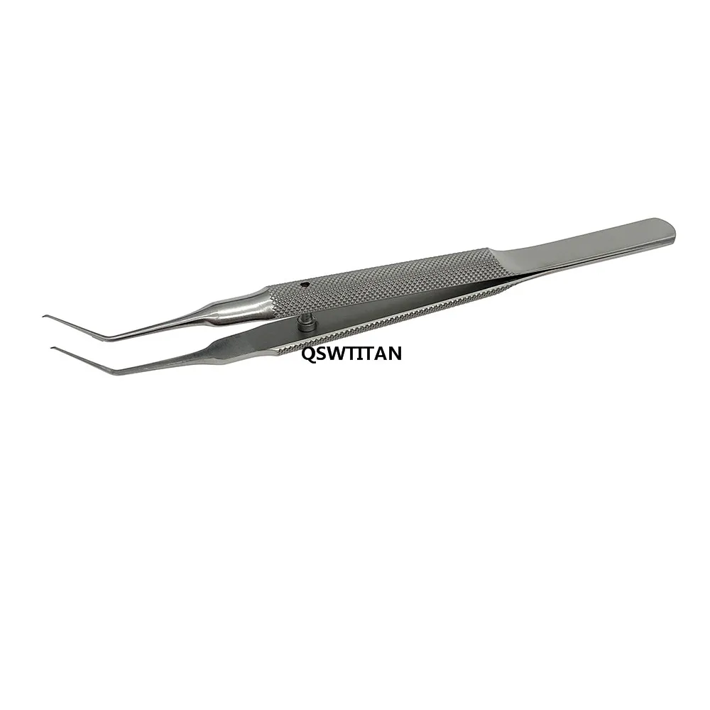 Titanium Stainless Steel Utrata Capsulorhexis Forceps Ophthalmic Cataract Surgical Instruments