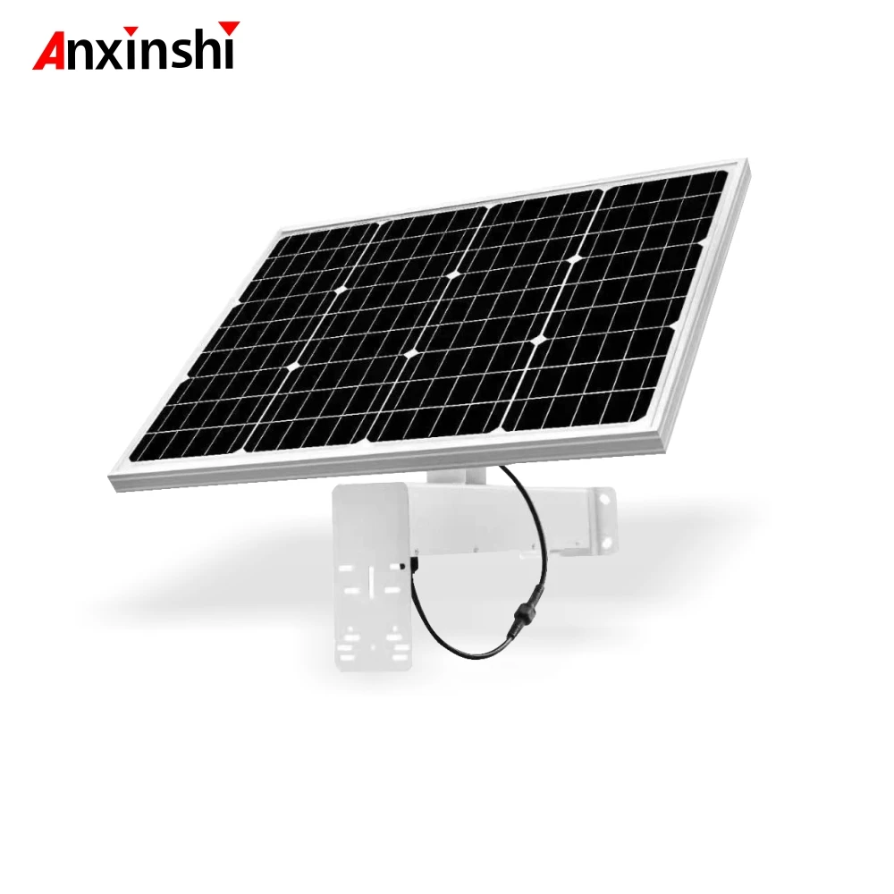 

Anxinshi 30 Вт 20 А/ч солнечная панель наружная IP66 водонепроницаемый 12 В кронштейн из алюминиевого сплава размер интерфейс постоянного тока для мониторинга PTZ-камеры