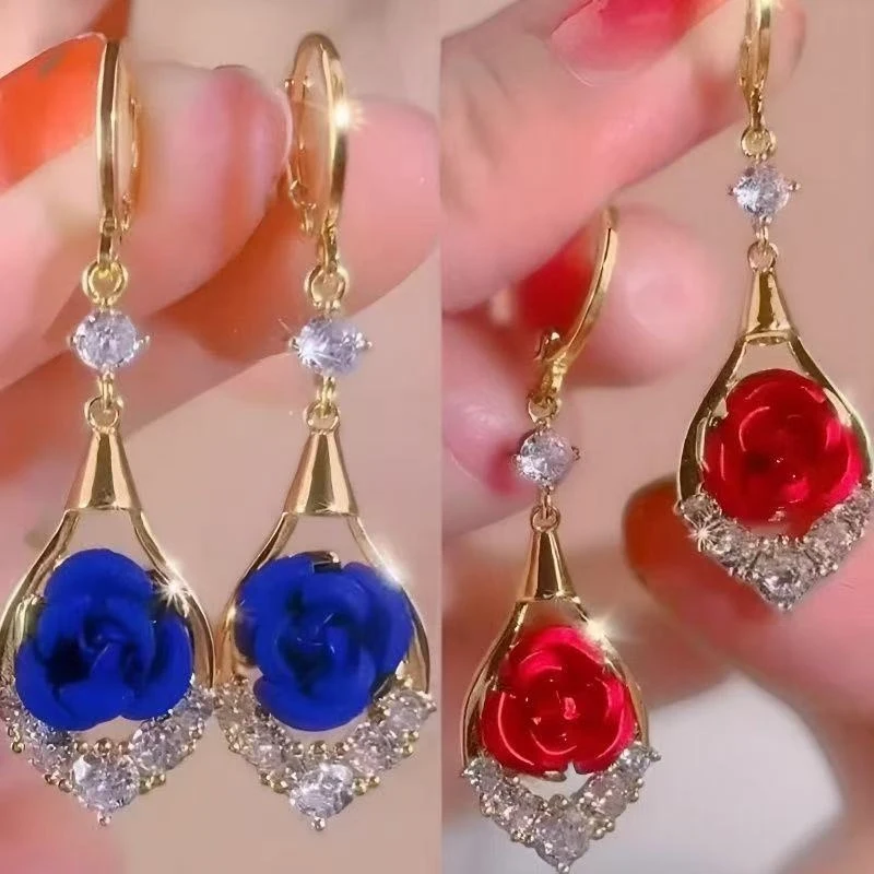 New Summer Collection of High-End Drapey Earrings, Ultra-Fairy Ear Clasps, Light Luxury with a Sophisticated Feel, Exquisite and