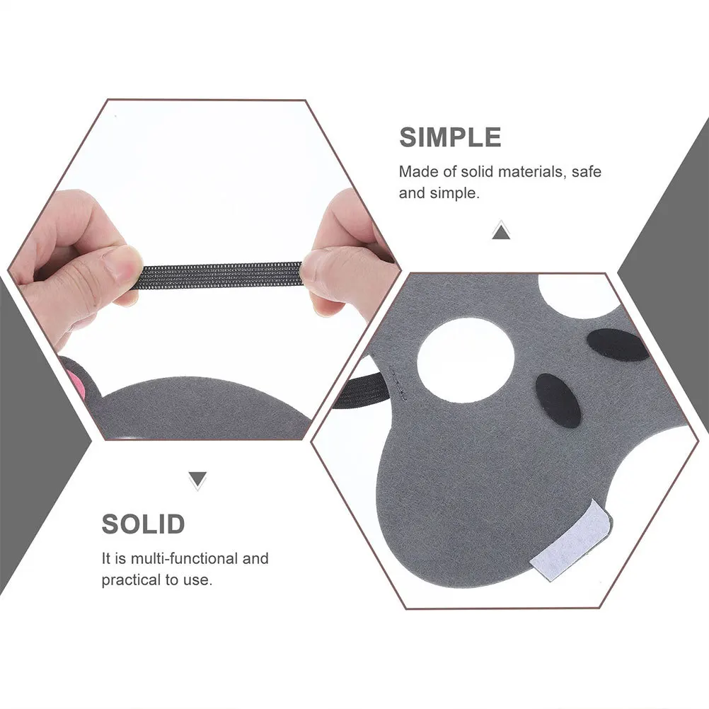 5Pcs Cartoon Animal Masks Kids Non-Woven Fabric Party Cosplay Mask Animal Dress Up Halloween Party Mask Cosplay Mask,