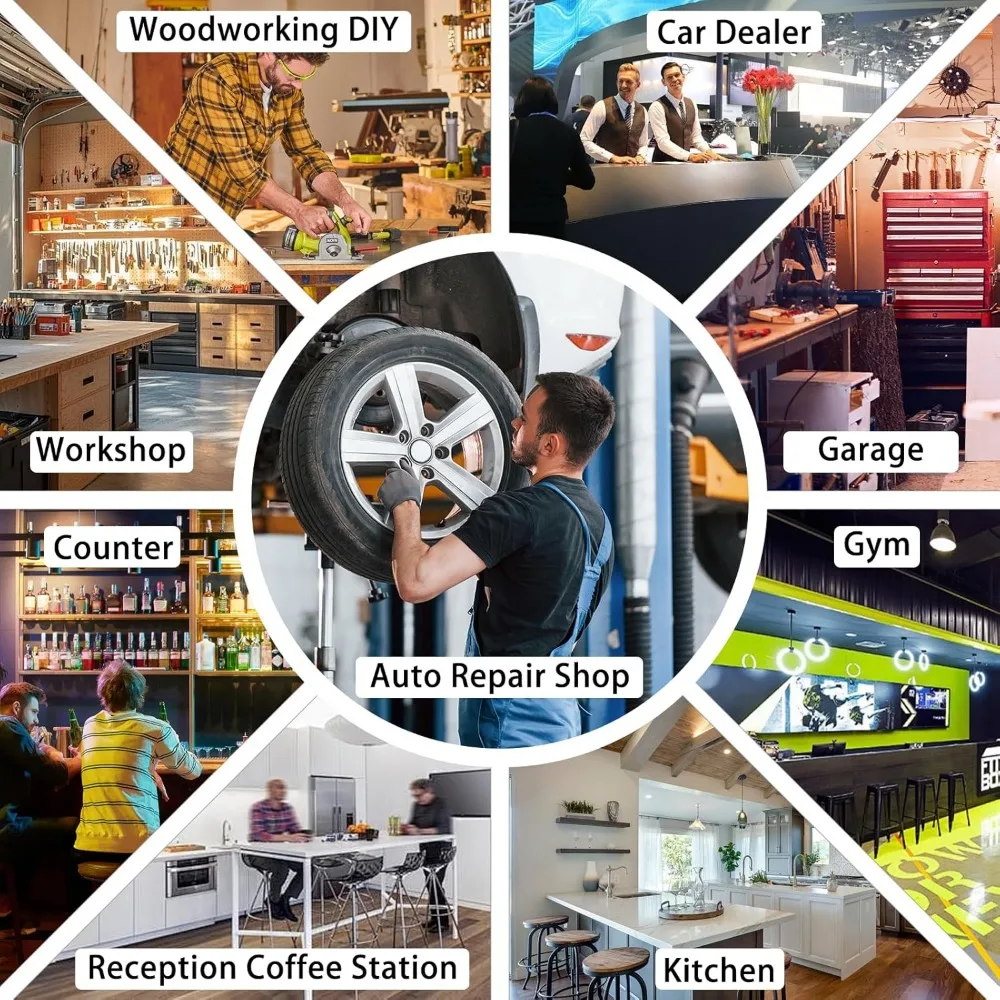 Adjustable Height Swivel Garage Stool with Backrest, Heavy Duty 300 LBS Capacity, Black for Home Workshop