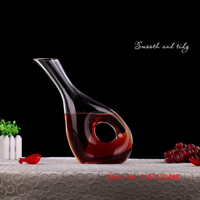 Clear Snail Shape Decanter Best Drinking Wine Set Glassware Large Capacity High Borosilicate Glass Red Wine Sober Up Dispenser