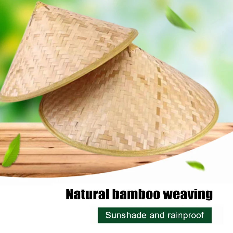 Hat Samurai Straw Ninja Chinese Cosplay Japanese Rice Asian Bamboo Conical Hats Party Farmer Cone Decor Cap Decorative