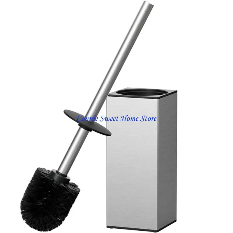 

LXAF Freestanding Toilet Brush and Holder Stainless Steel Cleaning Brush with Leakproof Base Toilet Cleaner Enduring