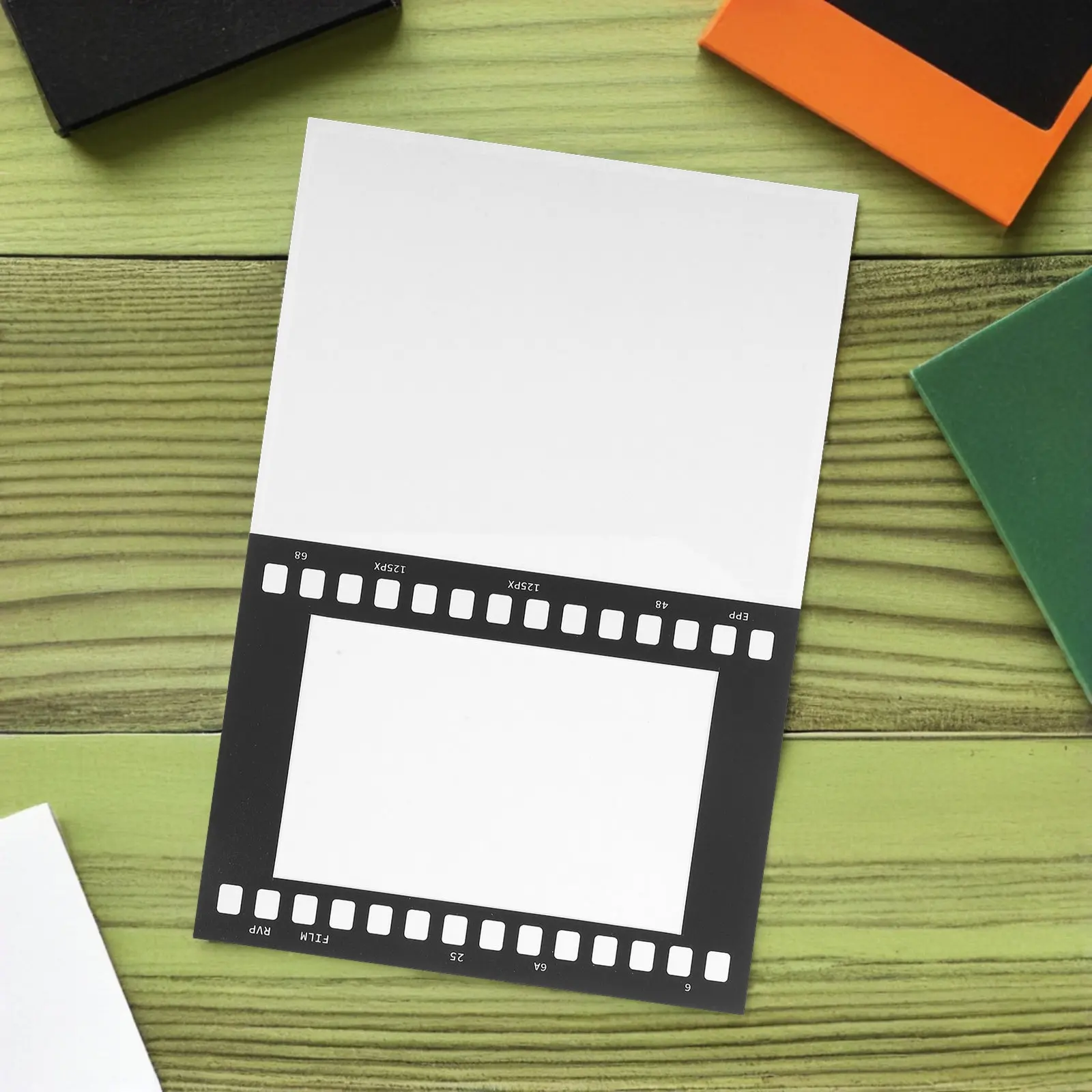 10 Pack 4x6 Film Strip Photo Frames Foldable Cardboard Retro Picture Holders for DIY Gallery Wall Wedding