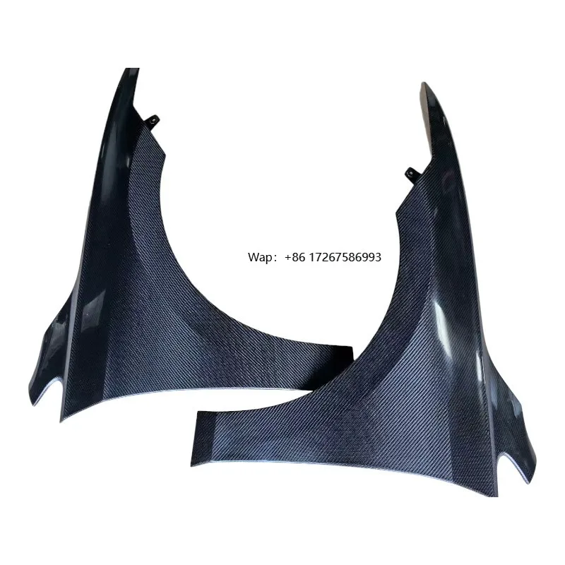OEM Style Carbon Fiber Fibre Side Bumper Front Fender Vents for VW GOLF 8 R LINE GTI