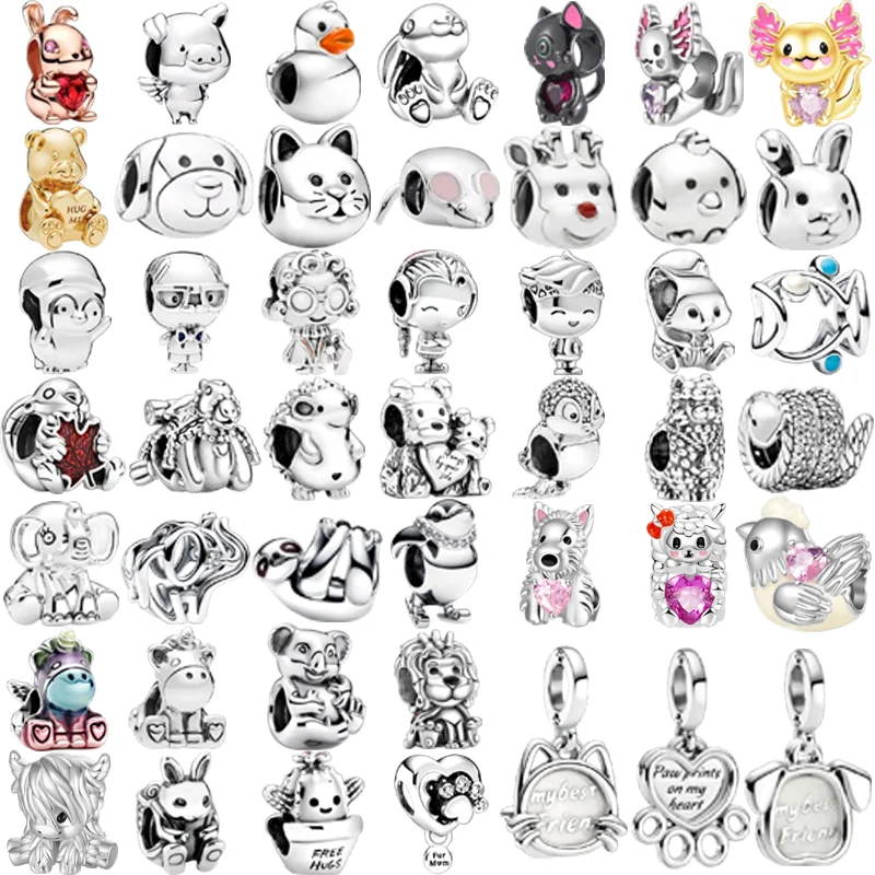 

Новый DIY животное яка слон несколько серий подвеска из бисера подвески зажимы подходят оригинальные стерлингового серебра 925 пробы изготовление ювелирных изделий подарок