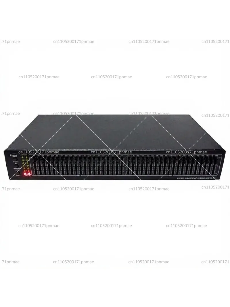 Dual 20 Segment Stereo Equalizer Amplifier Preamp EQ Tone Control Treble Midrange Bass 40-Band Equalizer