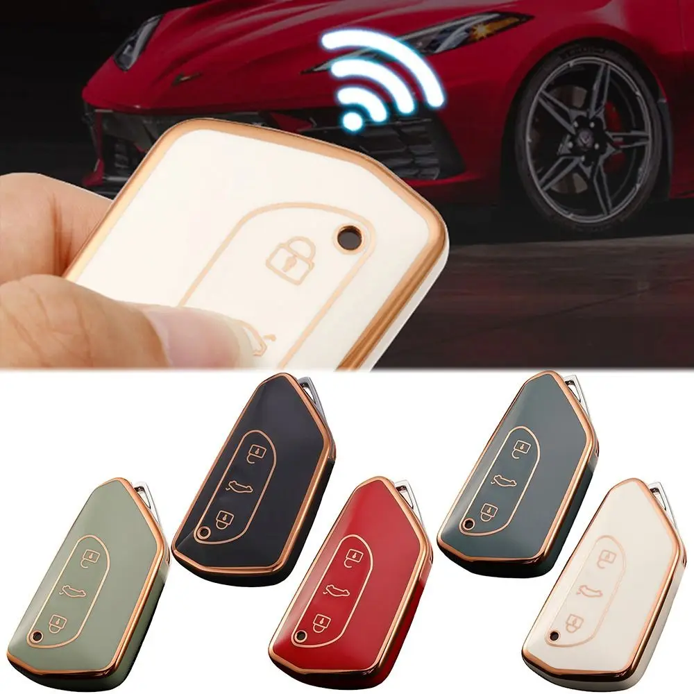 

Soft TPU Skin Car Accessories Shell Cover Holder Remote Key Case Key Fob Cover For VW|Golf 8| Skoda