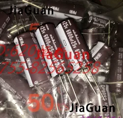 10PCS NEW NICHICON PW 25V6800UF 18X40MM electrolytic capacitor 25V 6800UF High frequency long life pw 6800uF/25V