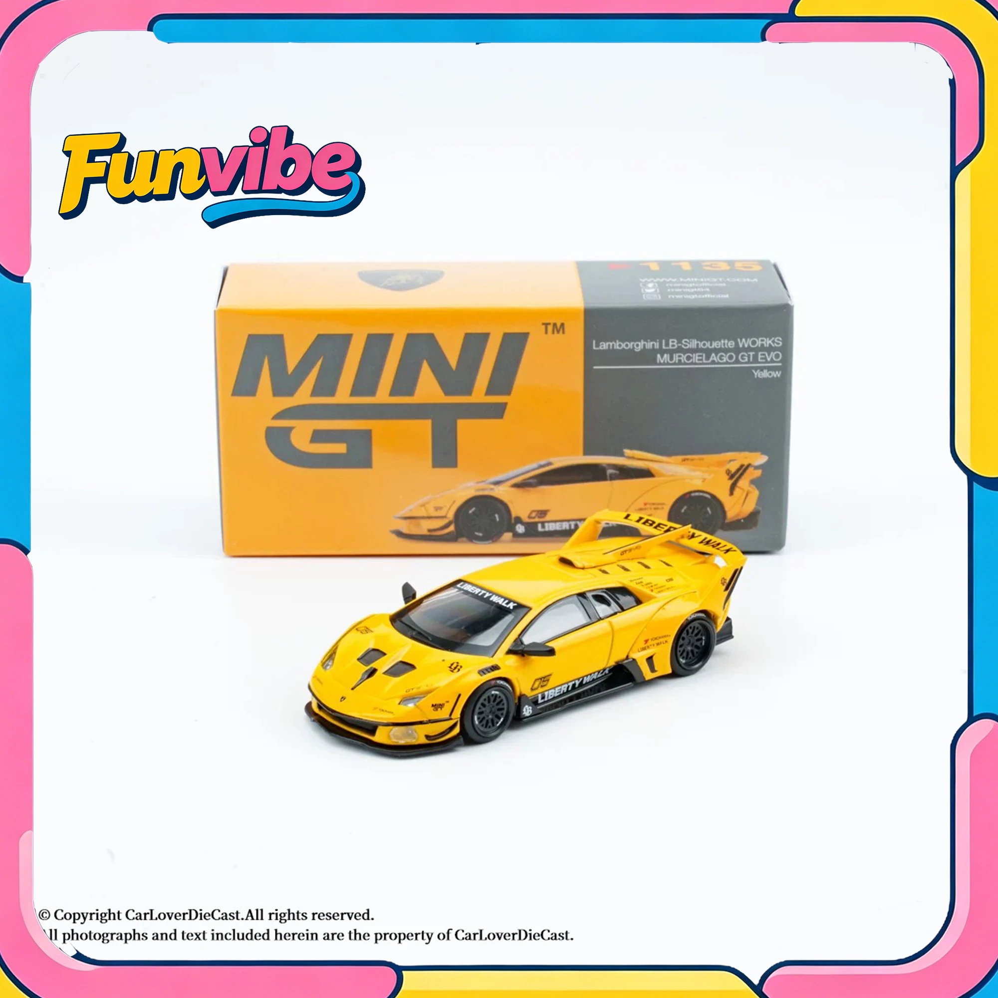 

MINIGT 1/64 Lamborghini Murcielago GT Evo LB, коллекционная модель автомобиля из литого сплава, лимитированная серия, для мальчиков, подарок