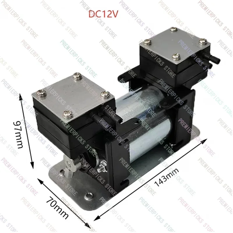 High Positive and Negative Pressure Oil-Free Vacuum Pump 12V220V Silent Micro  Electric Suction  Air