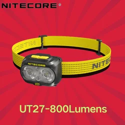 NITECORE UT27 800 lumenów reflektor reflektor podwójna moc reflektor + wymienny akumulator Troch reflektor