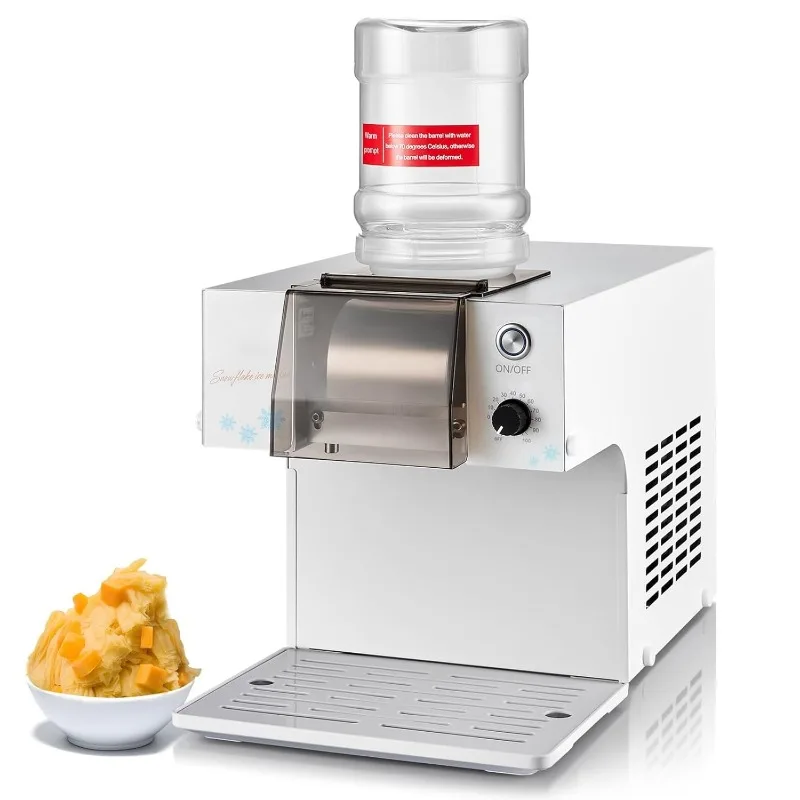

Snowflake Ice Machine,260W Shaved Ice Machine for Snowflake, Rapid Cooling, Food-Grade Stainless Steel Material, Snowflake Ice M