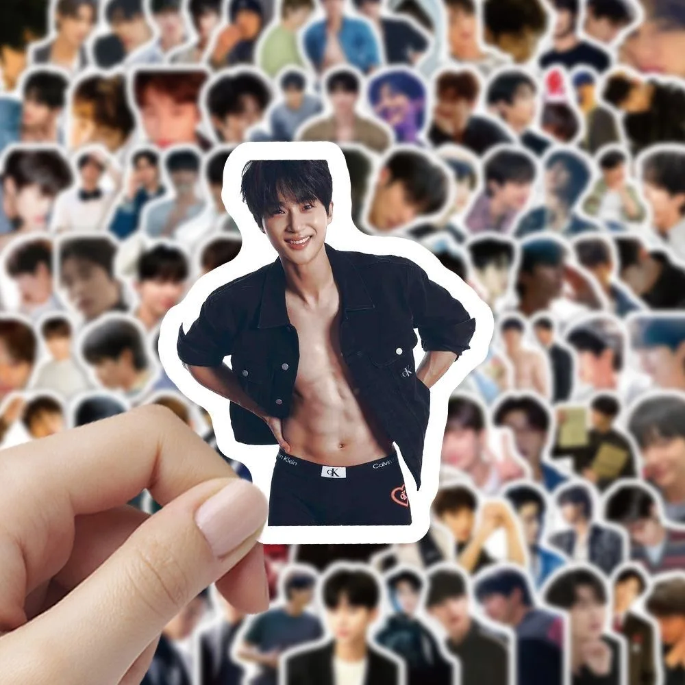 Imagem -05 - Byeon Woo Seok Adesivos Decorativos Faça Você Mesmo Hand Account Adesivos 100 Pcs