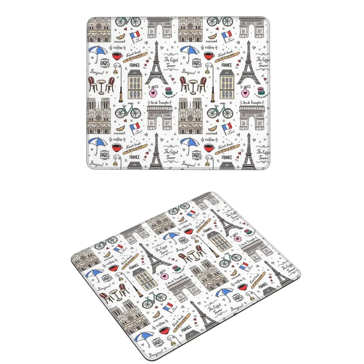 

Paris Pattern Colors Mouse Pad Computer Keyboard Mouse Mat Gamer Laptop Desk Mat Office Table Mats