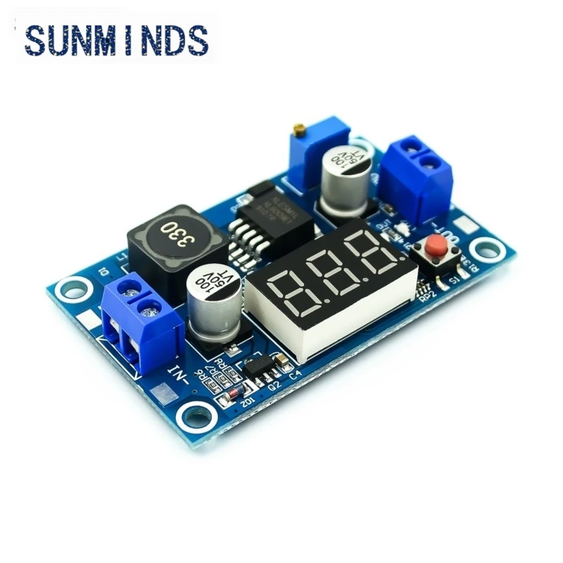 XL6009 Boost Step-up Module Power Supply LED Voltmeter Adjustable boost module with digital voltage meter displayUpdated version
