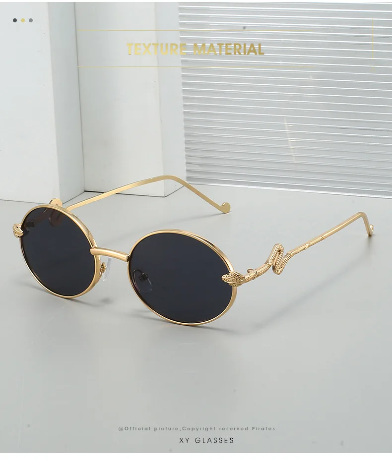 2025, Marke Snake Sonnenbrille für Damen, luxuriös, oval, cool, Sonnenschutz, Damenmode, Brille – Detail 2
