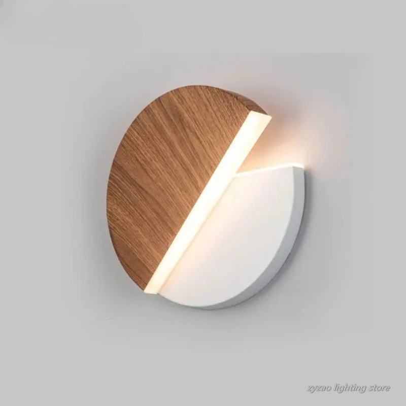 

LED Wall Lamp 360 Degree Rotation Adjustable Bedside Lights White Black Creative Wall Light Modern Bedroom Loft Aisle Lamps