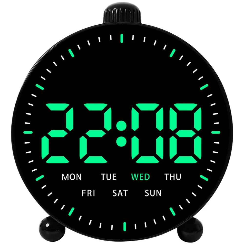 Multifunctional LED Alarm Clock With Countdown Timer Week Date Display Adjustable Brightness For Home Office Desk