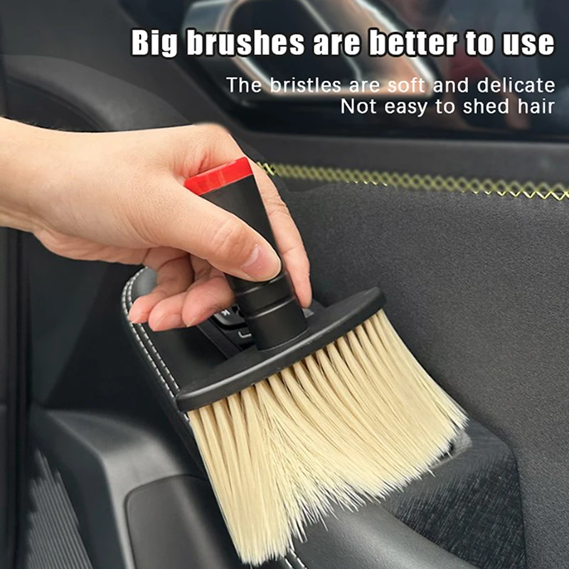 1Pc Portable Car Wash Brush Car Air Conditioning Vent Crevice Dusting Tool Car Cleaning Supplies Soft Brush