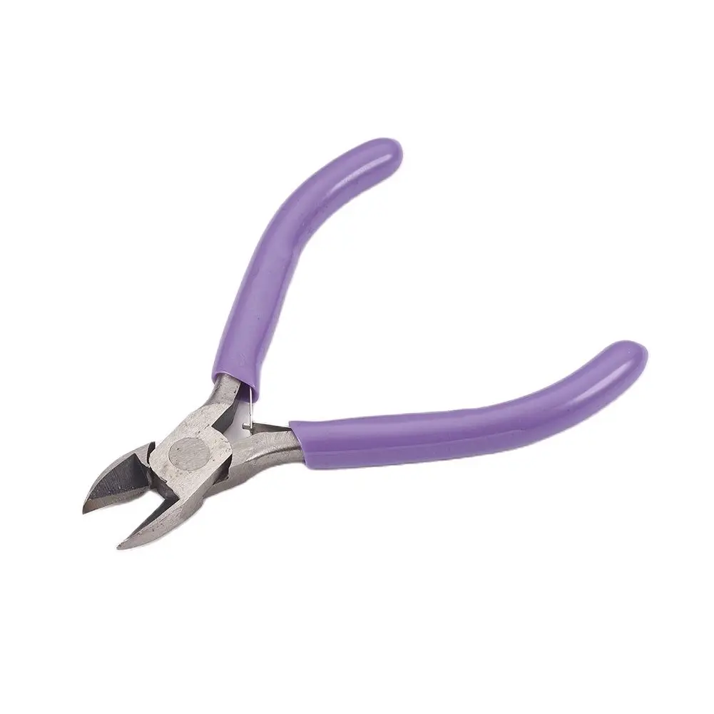 Pandahall – pince Lilac en acier inoxydable, 1 pièce, polissage de couleur, pince en acier au carbone, ensemble de pinces à aiguille, outil à main pour la fabrication de bijoux