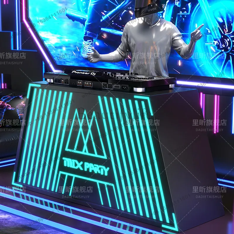 yj9 Bar DJ, audio player, shelf, luminous mixer, removable