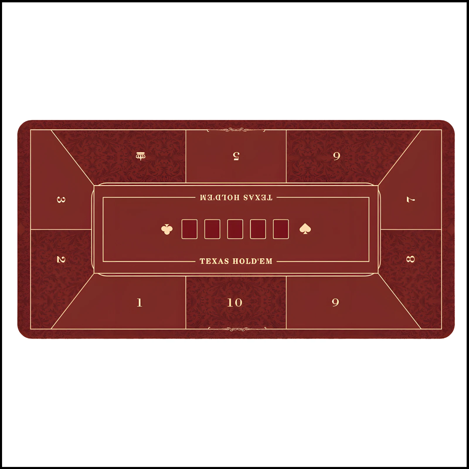 120x60cm-静音・滑り止め-テキサスホールデム-ポーカー-ラバーテーブルマット-パーティー-カード＆ボードゲーム-ポーカーマット-エンターテイメントアクセサリー