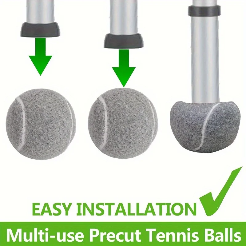 Precut Walker Tennis Balls,Precut Opening for Easy Installation,Walker Accessories for Seniors Fit Most Walker,Furniture Legs