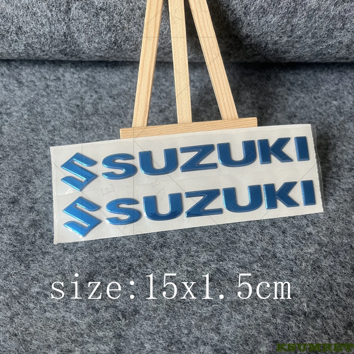 لملصق سوزوكي ثلاثي الأبعاد لشعار الدراجة النارية