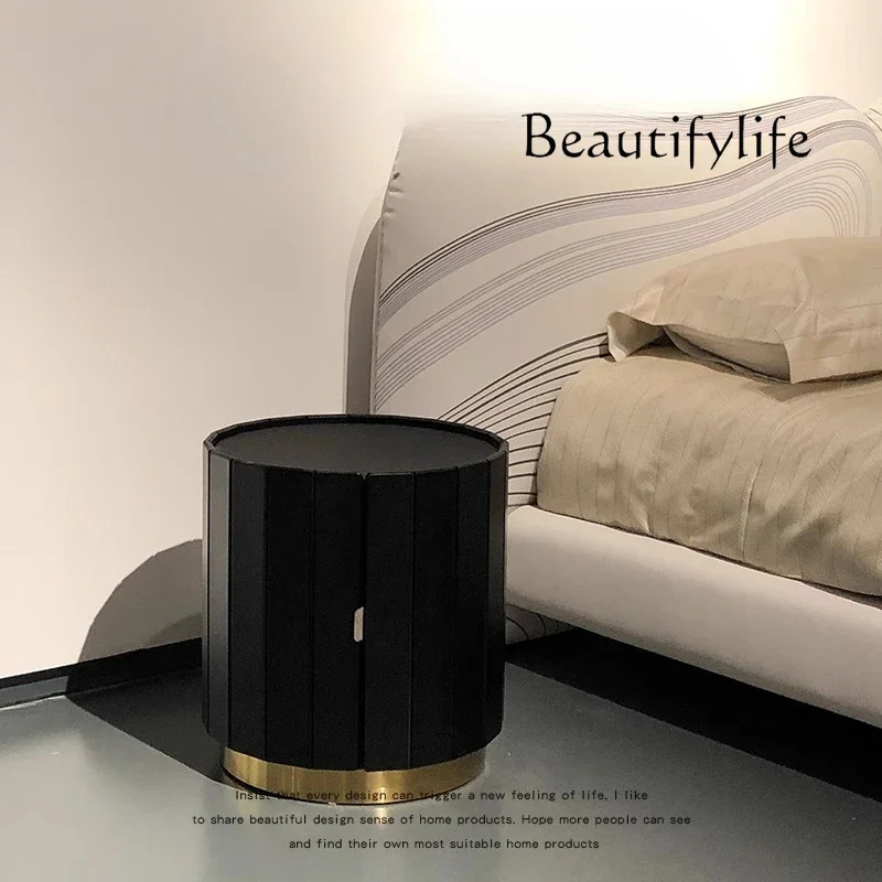 

X Nordic Modern Creative Designer Living Room Sofa Bedroom Fashion Leather Storage Bedside Table