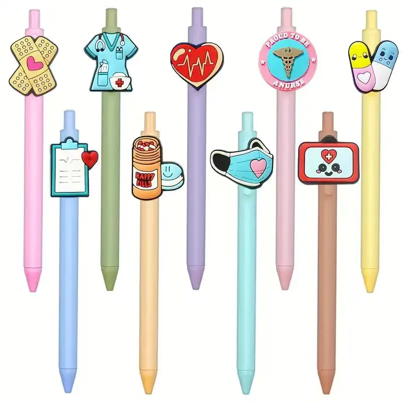 

10 шт. шариковые ручки на тему медсестры, подходящие для студентов медицинского помощника, подарок на неделю медсестры