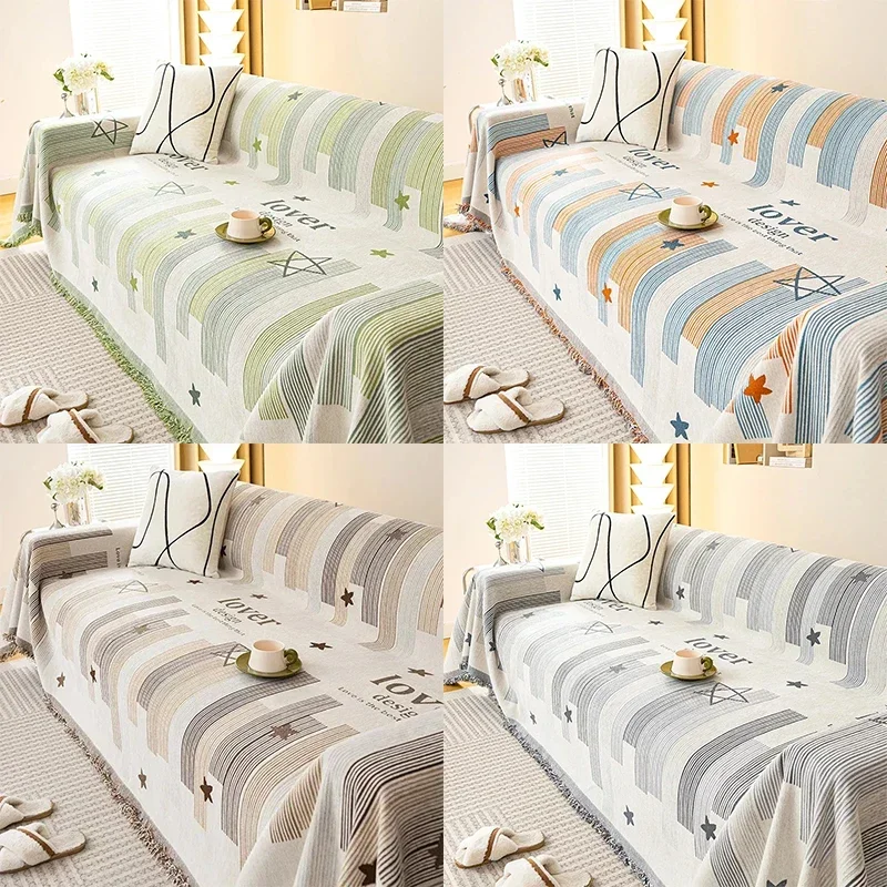 

Sofa-Cover Blanket for All Seasons All-inclusive Sofa Towel Chenille Cover Living Room Sofa Cover Anti-cat Scratch Sofa Cover