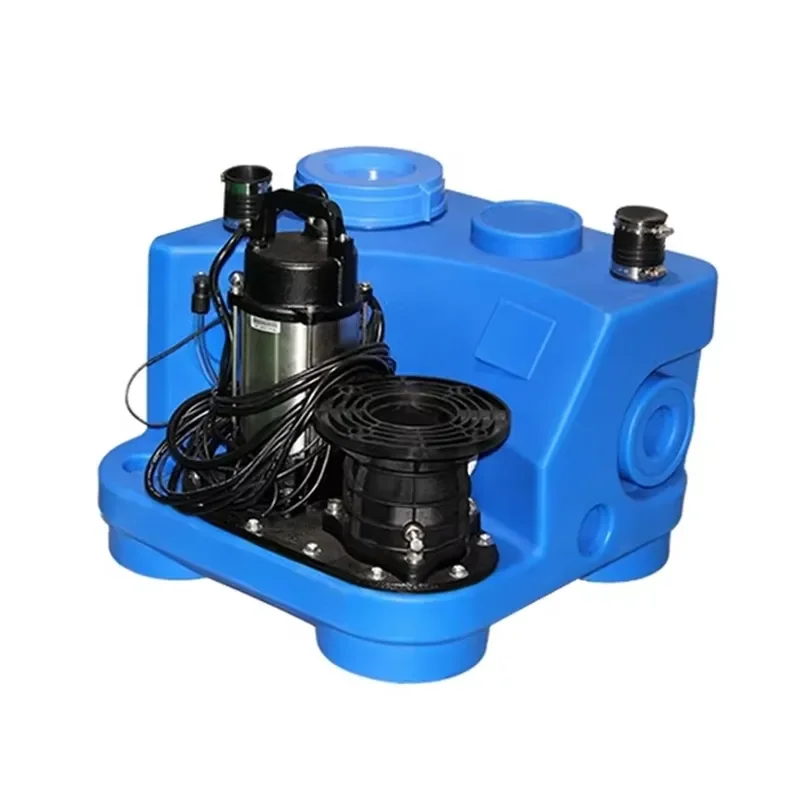 Light Weight Sewage Lifting Station Mini Power 0.4KW External Quiet Wastewater Pump for Basement Laundry Toilet