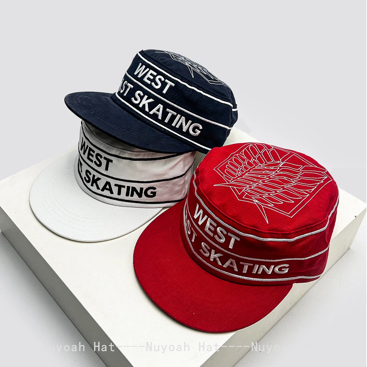 New Men Women Hip-hop Striped Letter Embroidery Baseball Hats Sunshade Street Versatile Flat Eave Peaked Caps Fashion Personal