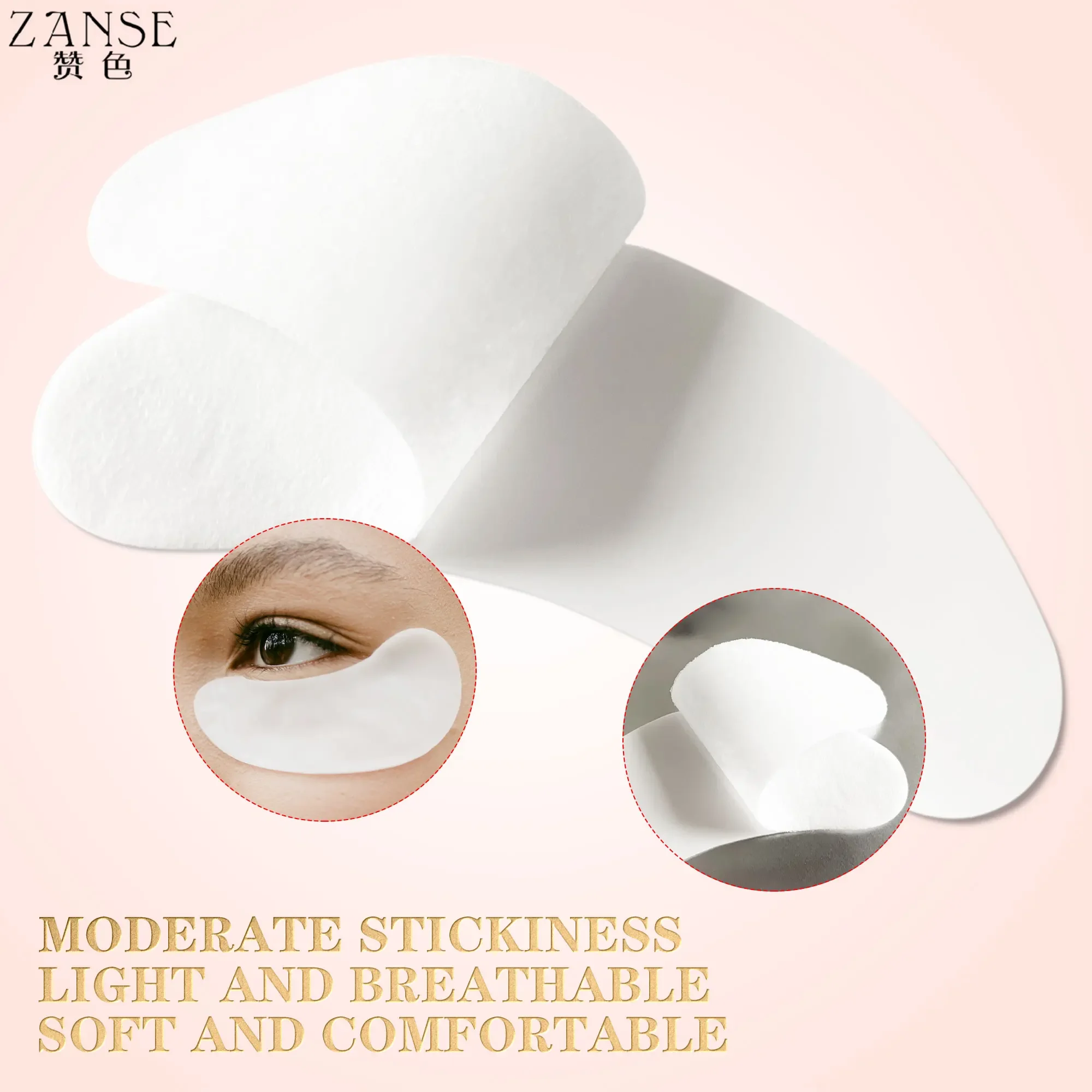 ZANSE 10/20/50 คู่ Eyelash EXTENSION แพทช์ภายใต้ Eye Pads Grafting กระดาษเจลสติกเกอร์ Eyelash อุปกรณ์ maquiagem