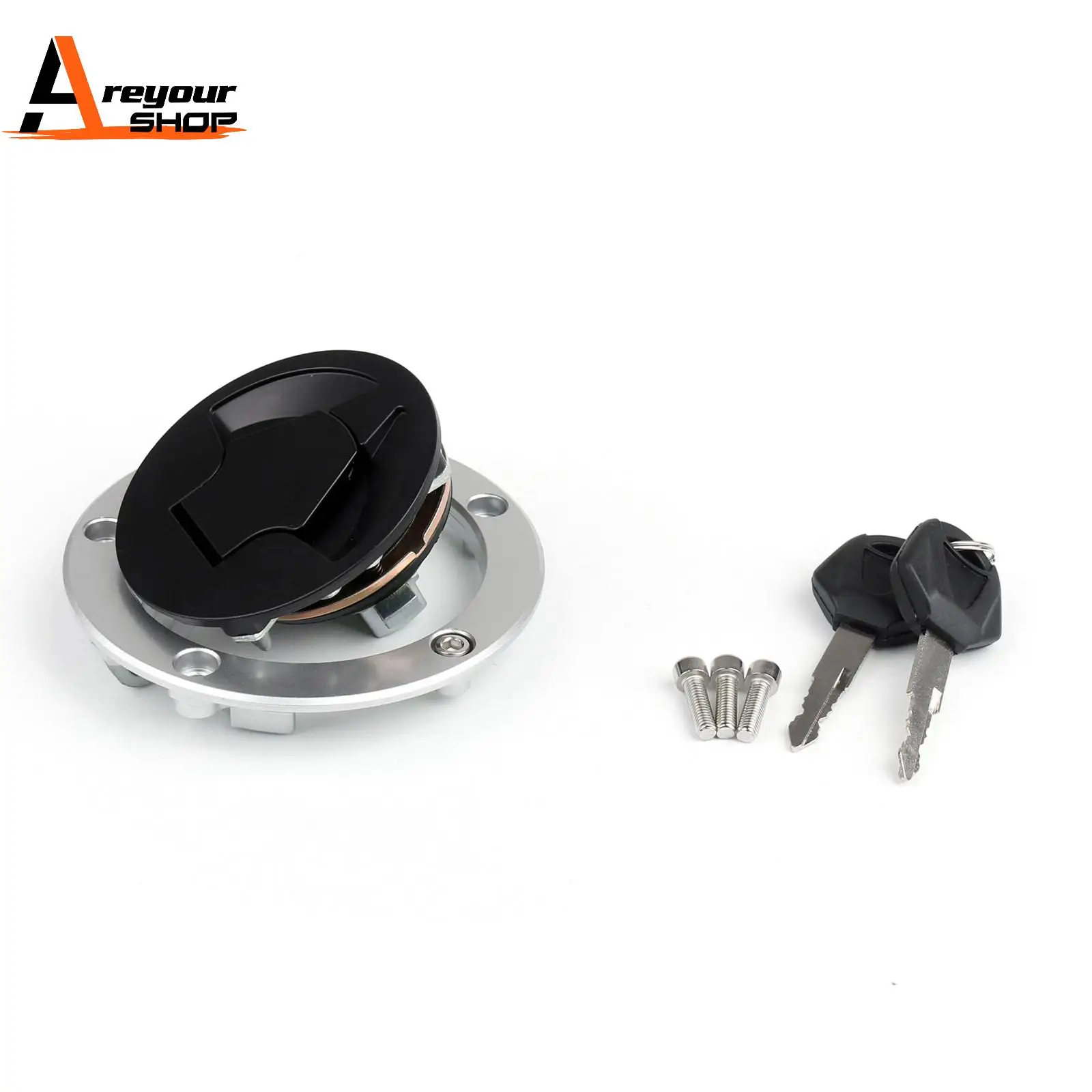 Fuel Gas Tank Cap Keys Set for Kawasaki Z750/R Z800 Z1000/SX ZZR1400 ER-6F 07-16