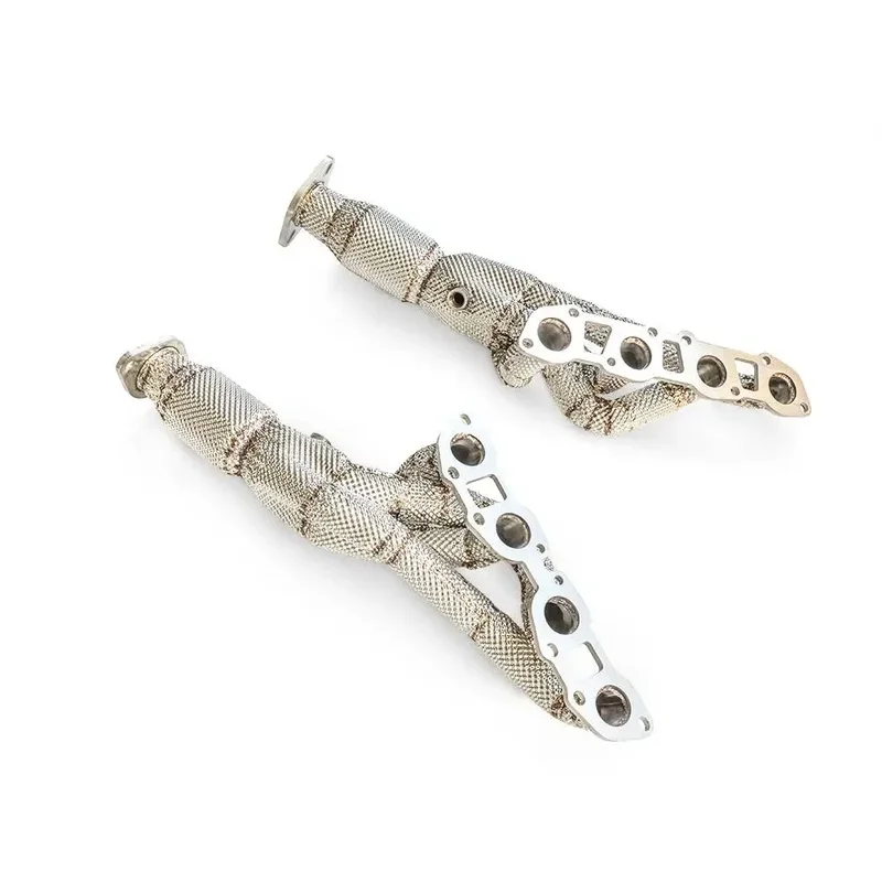 High-flow SS304 Dumppipe for Lexus RCF 5.0 V8 2016-2020 Factory Custom Exhaust Manifold Headers Power Upgrade 100% Matching