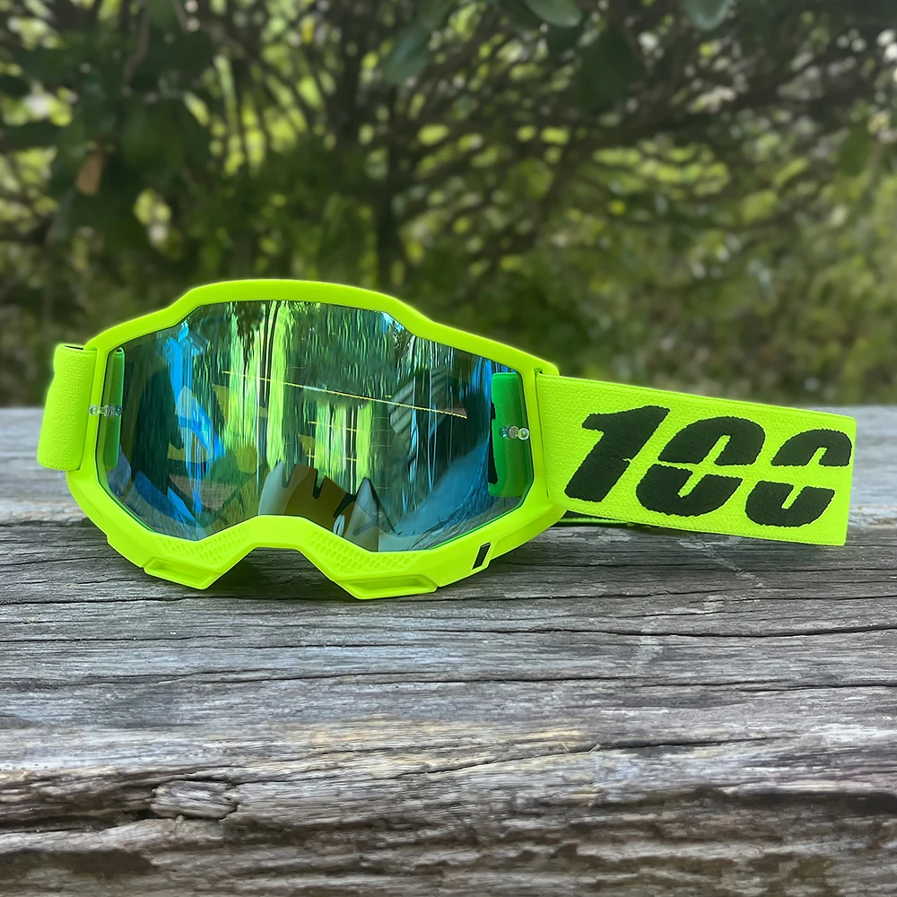 100 i più nuovi occhiali di protezione UV400 antivento - Motocross, moto, ATV, MTB Maschera da ciclismo e sci