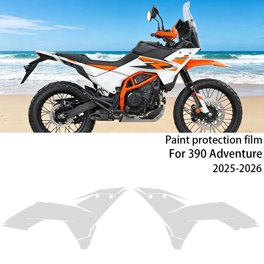 For 390 Adventure 390ADV 2025-2026 TPU PPF Motorcycle Protective Film Fairing Anti-scratch Transparent Film 7.5Mil Thickness