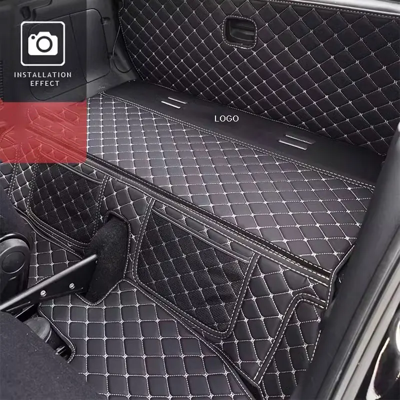 Car Fully Enclosed Leather Trunk Cover Pad Luggage Protection For Mercedes Smart 451 453 Fortwo Car Accessories Interior Styling