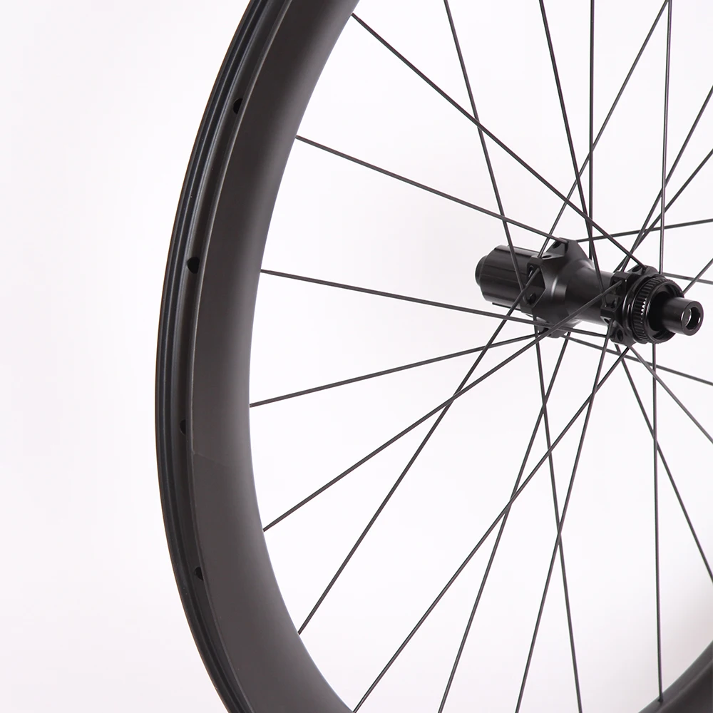 ELITE Wheels-Carbon-Rennrad-Radsatz, Scheiben bremse, Matte Hochglanz felge, HG, XDR, 700C, Fahrrad zubehör – Detail 5