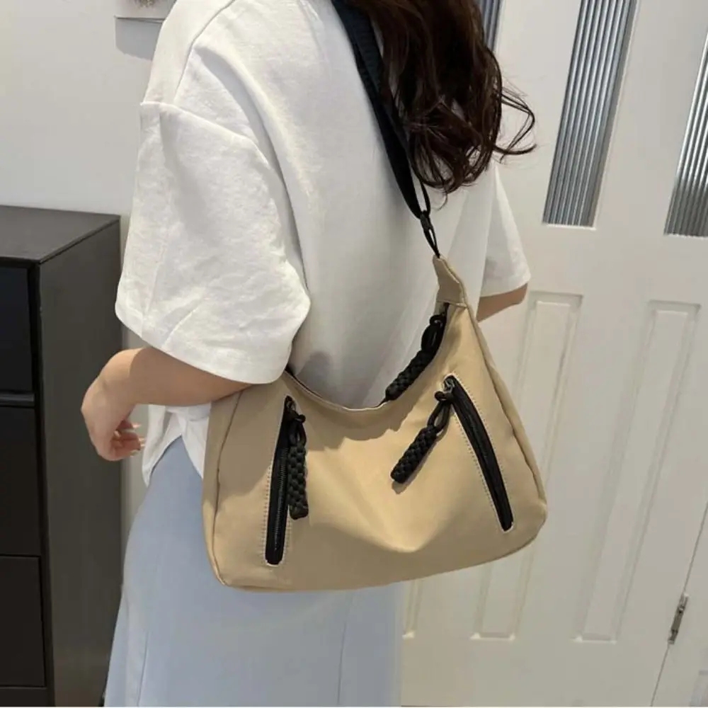 Schattige Onderarm Effen Kleur Crossbody Tas Mini Draagbare Dumplings Schoudertas Luxe Koreaanse Stijl Mode Handtas Cadeau