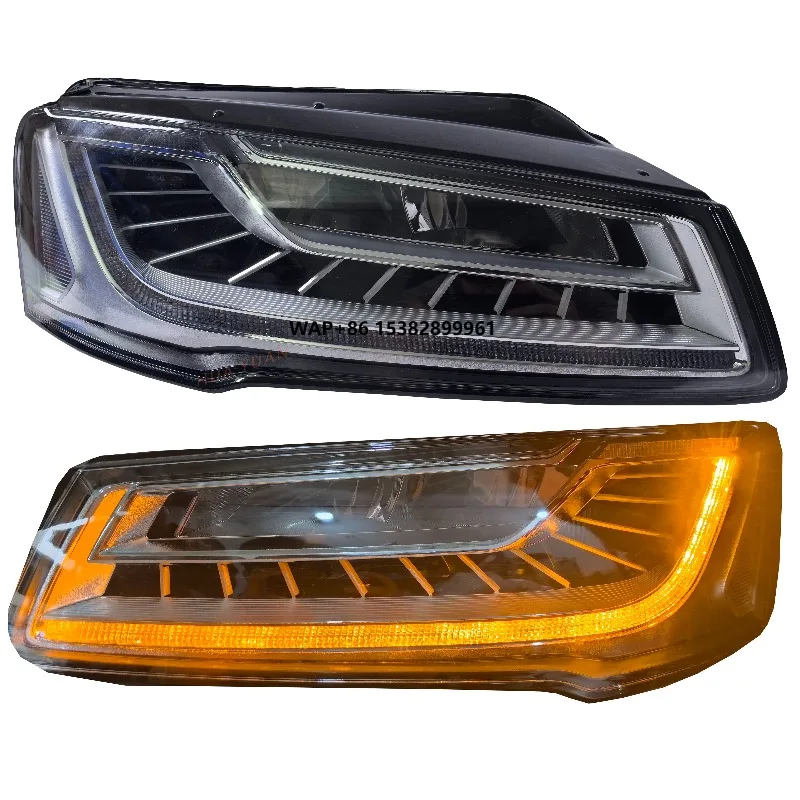 Car Headlight for A8 A8L Head Light Full LED Low Configuration Headlamp Semi Assembly 2014-2016 Headlamp Factory