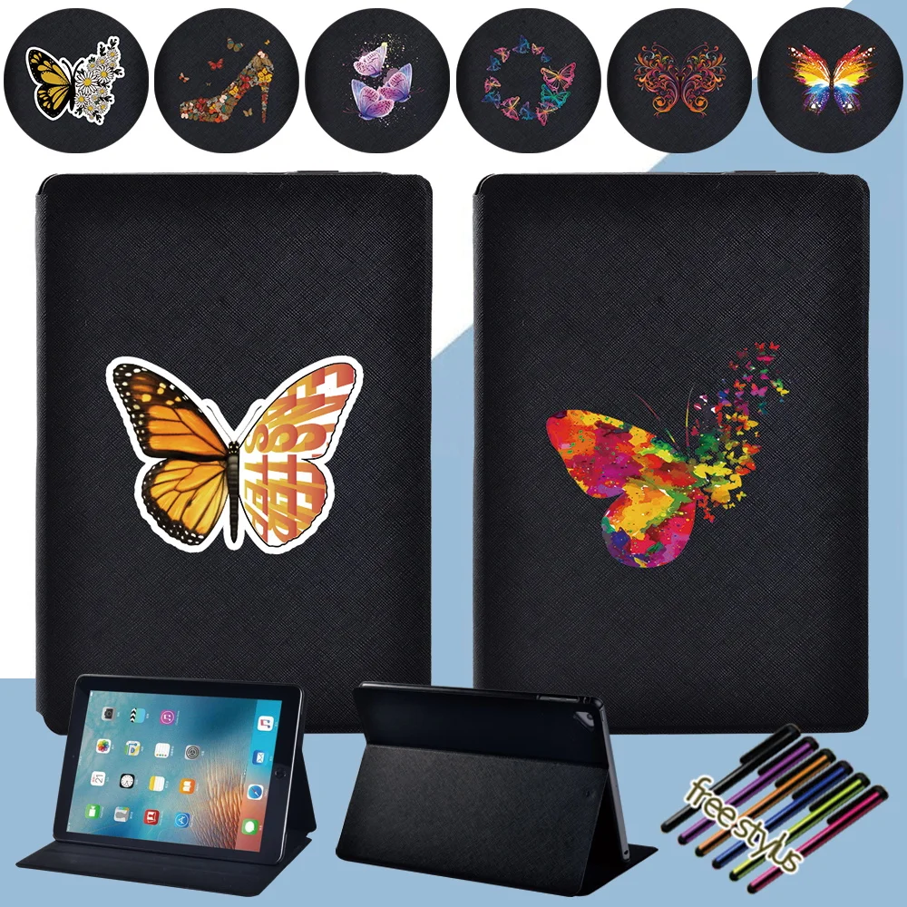 For IPad Air 2 3 4 Case for IPad 8th 9th Generation Case 10.2 IPad Pro 11 7th 2 3 4 Air 5 Mini 6 4 5 Butterfly Theme Case Cover