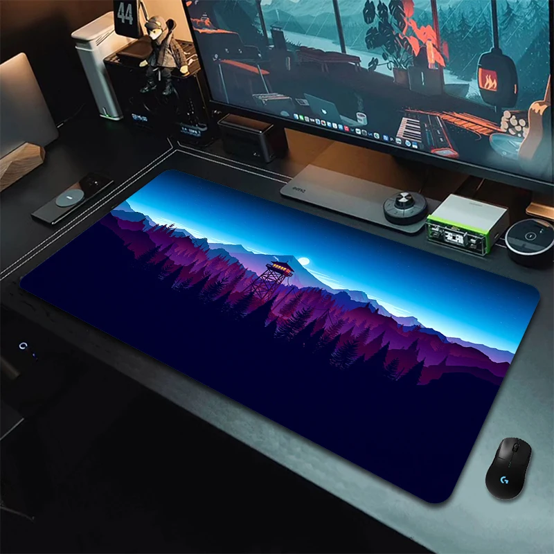 Game Locking Edge Mouse Mat Firewatch Rubber Computer Desk Mat Laptop Non-Slip Mousepad Large Gaming Mouse Pad Gamer Table Mats