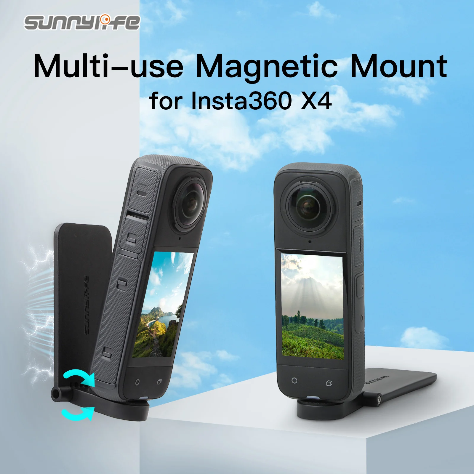 

Magnetic Mount for Insta360 X4 Multifunctional Desktop Base for Insta360 X4 Multiple angles Bracket Accessories