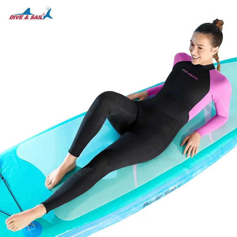 Wetsuit Women/ Men 3mm, Neoprene Wet Suits Back Zip Full Body Long Sleeve Diving Suit in Cold Water for Water Sports Surfing